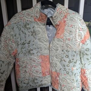 Patchwork Quilted Jacket - Multicolor